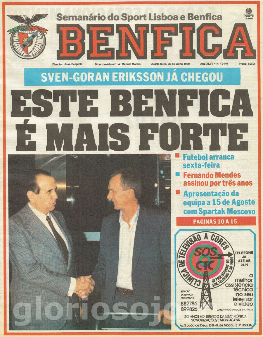 jornal o benfica 2440 1989-07-26